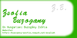 zsofia buzogany business card