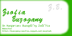 zsofia buzogany business card